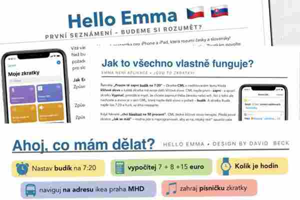 Už váš nebaví čekat na to, až se Siri naučí česky? Vyzkoušejte Hello Emma